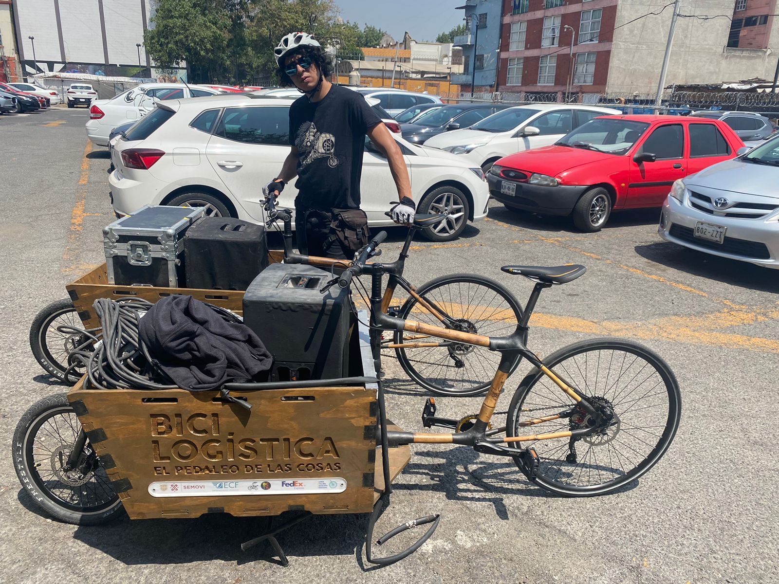 Cargo bikes in Mexico city, Mexico