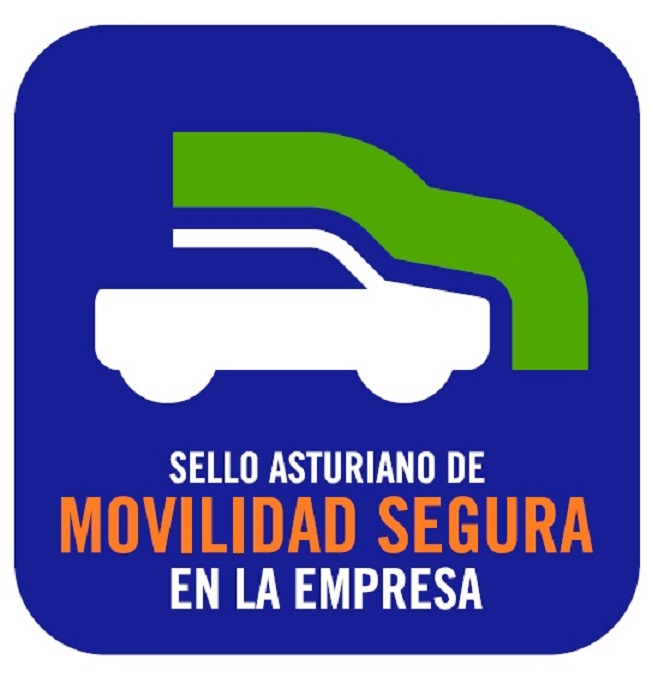 Logo del Sello Asturiano de Movilidad Segura en la Empresa