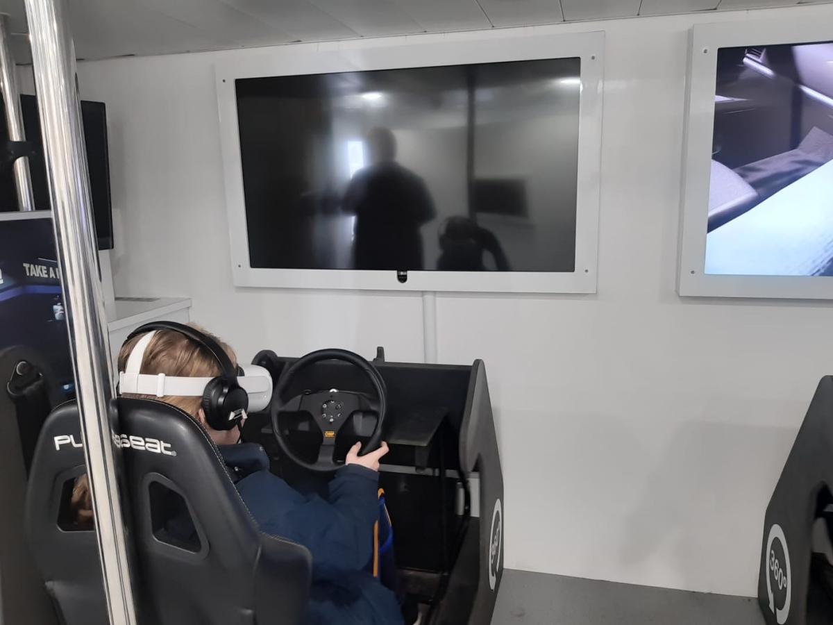 VR being used on Shuttle at event in Co. Meath in May 2022